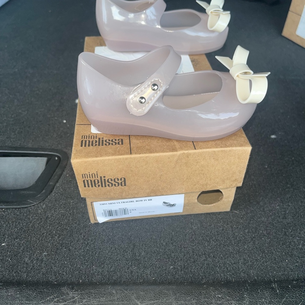 Melissa Cream Dress Shoes with Bow Detail